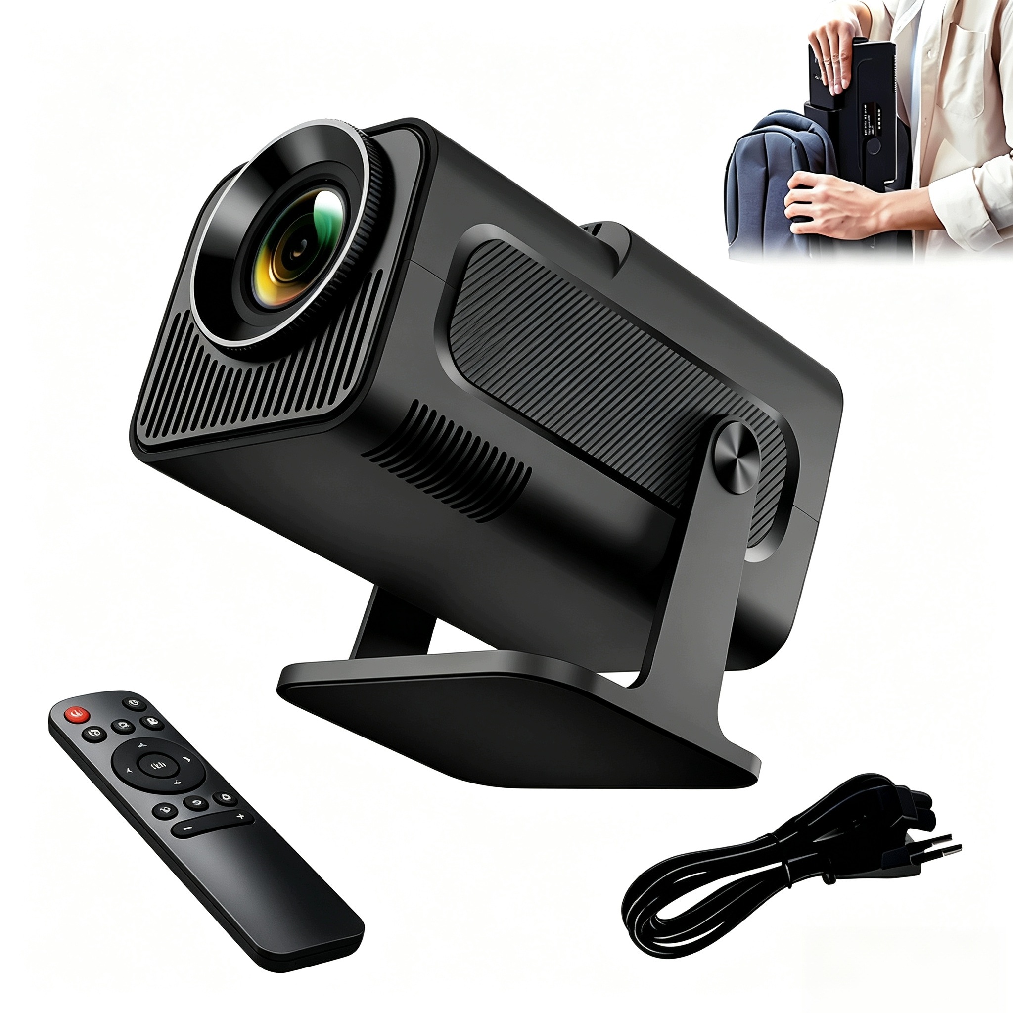 Projektor Android Tv Wifi Full Hd Přenosný Smart Reproduktor