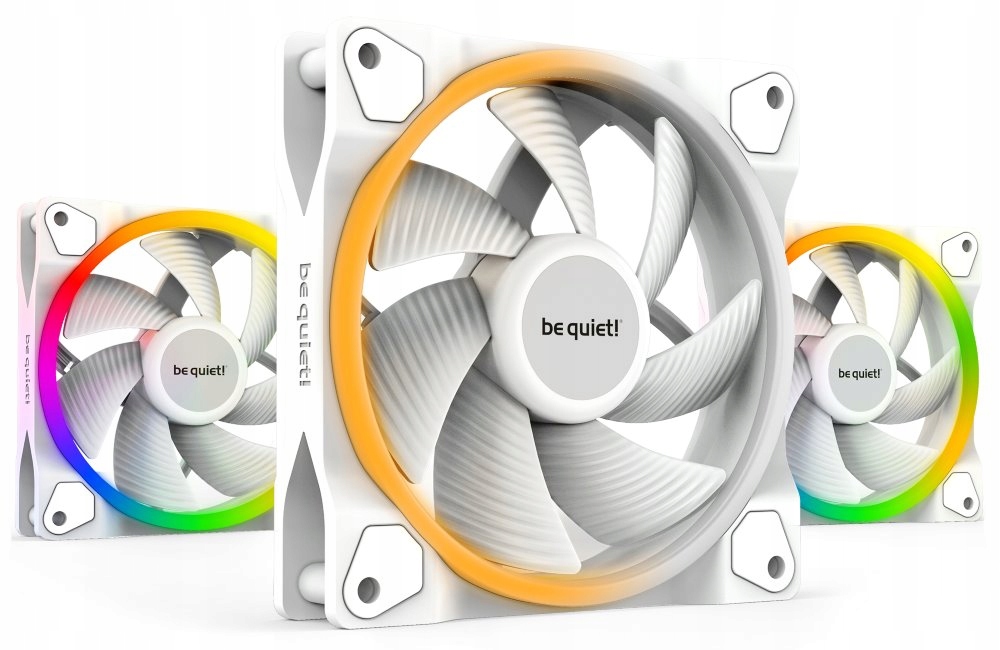 Be quiet! ventilátor Light Wings White 120mm Pwm 3-pack bílý