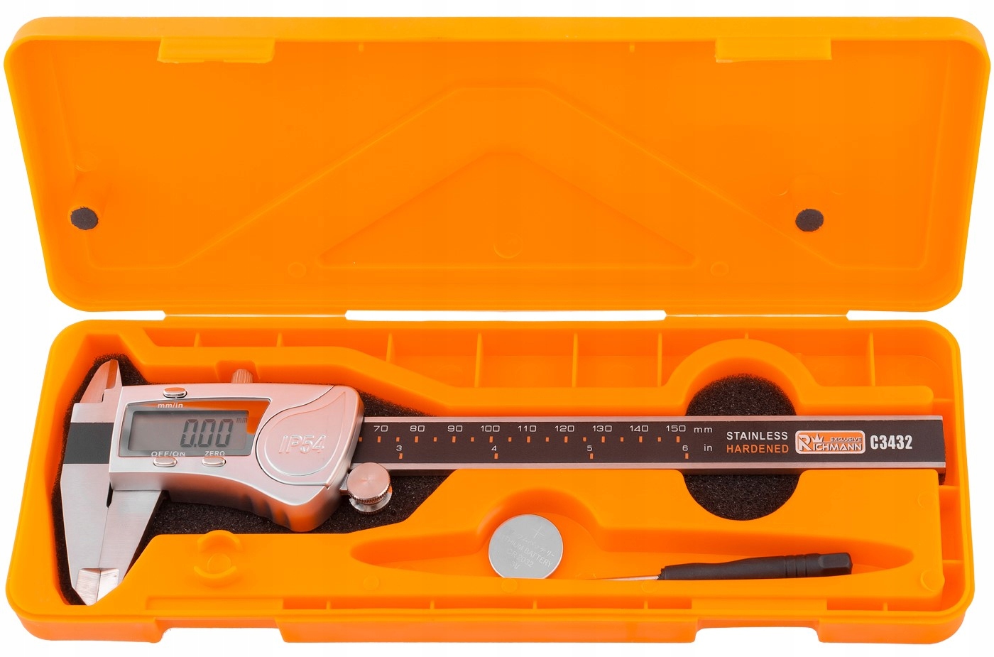 Suwmiarka elektroniczna Corona/Richmann 150 mm Dokładność pomiaru 0.01 +/- mm