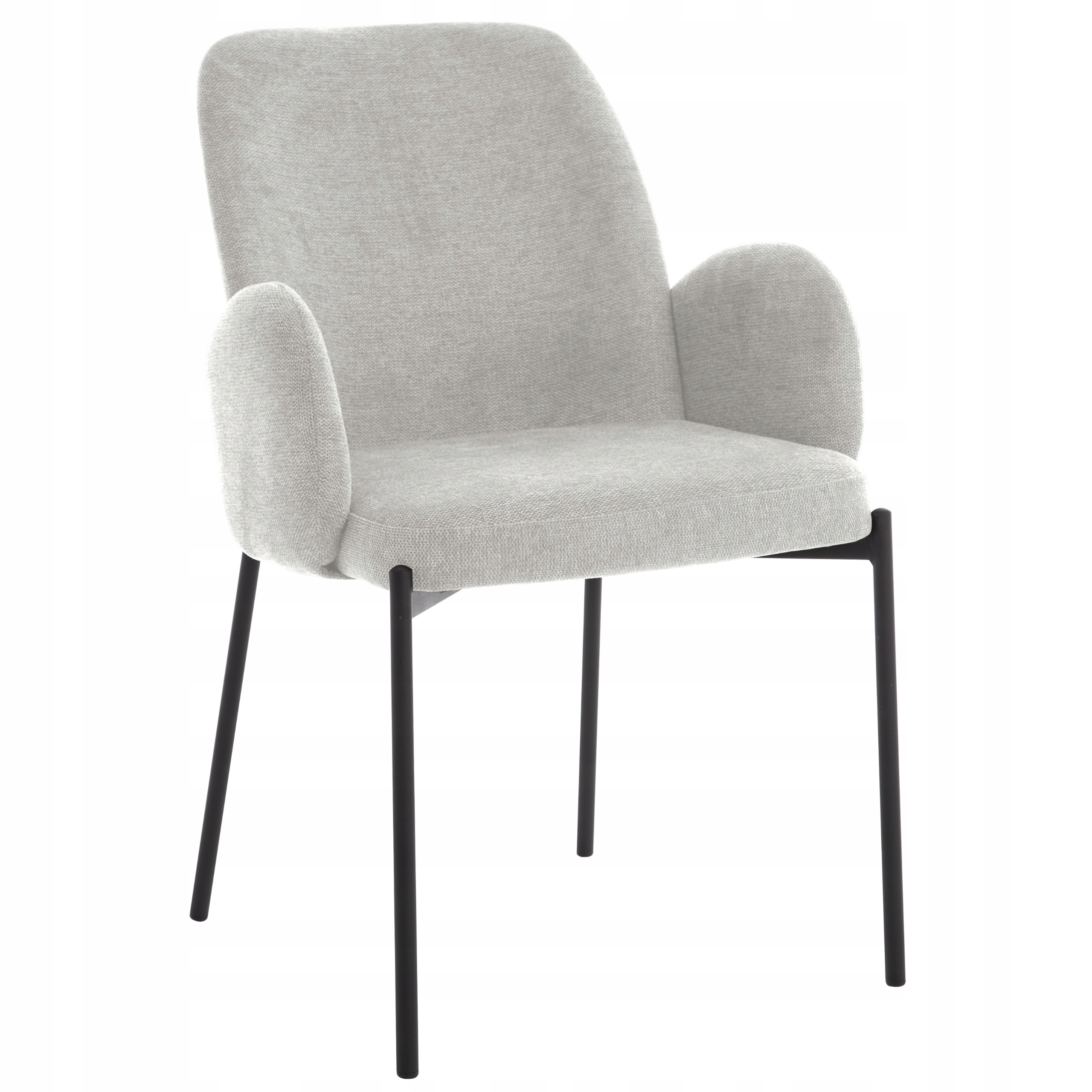 Krzesło tapicerowane szare do salonu, jadalni i kuchni nowoczesne Gusto