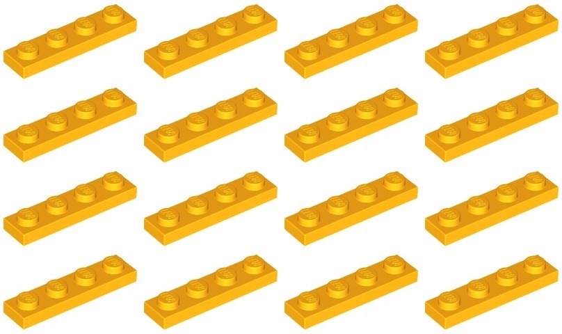 

Lego 3710 Płytka 1x4 pomarańczowa jas (10g) 16 szt