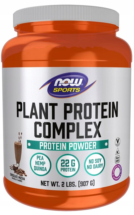 Now Foods Plant Protein Complex, Chocolate Mocha čokoládovo-kávový komplex 907 g