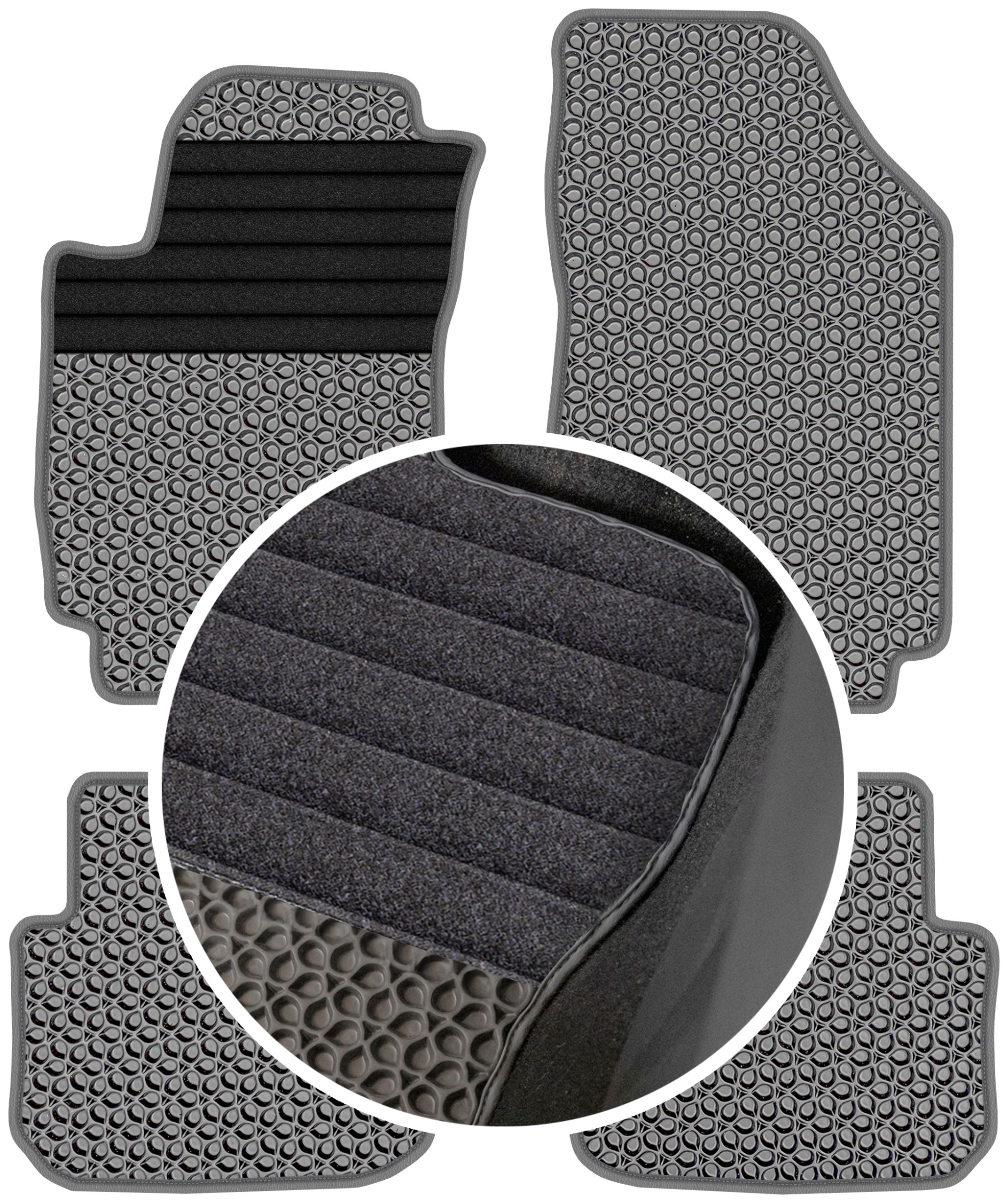 Fiat Stilo Kombi 2001-2011 Gumové rohože do auta Eva Eternity