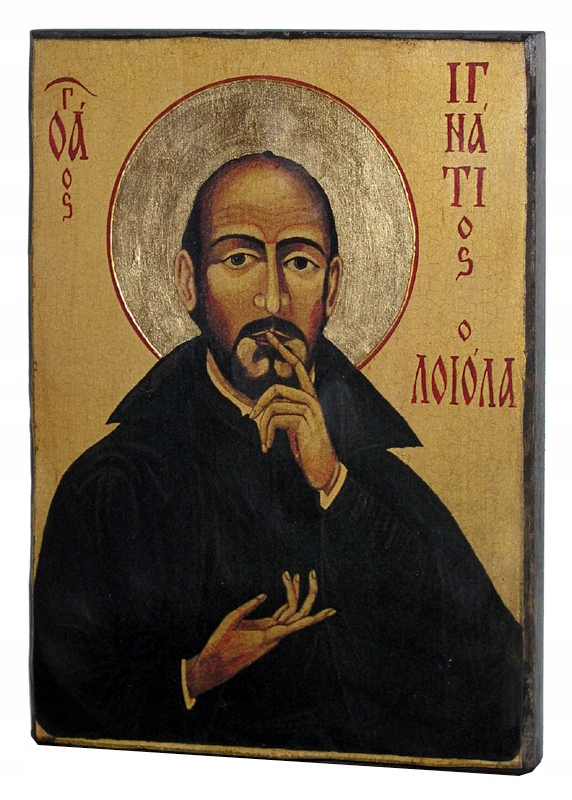 IKONA ŚW. IGNACY DE LOYOLA PREZENT CHRZEST OBRAZ*