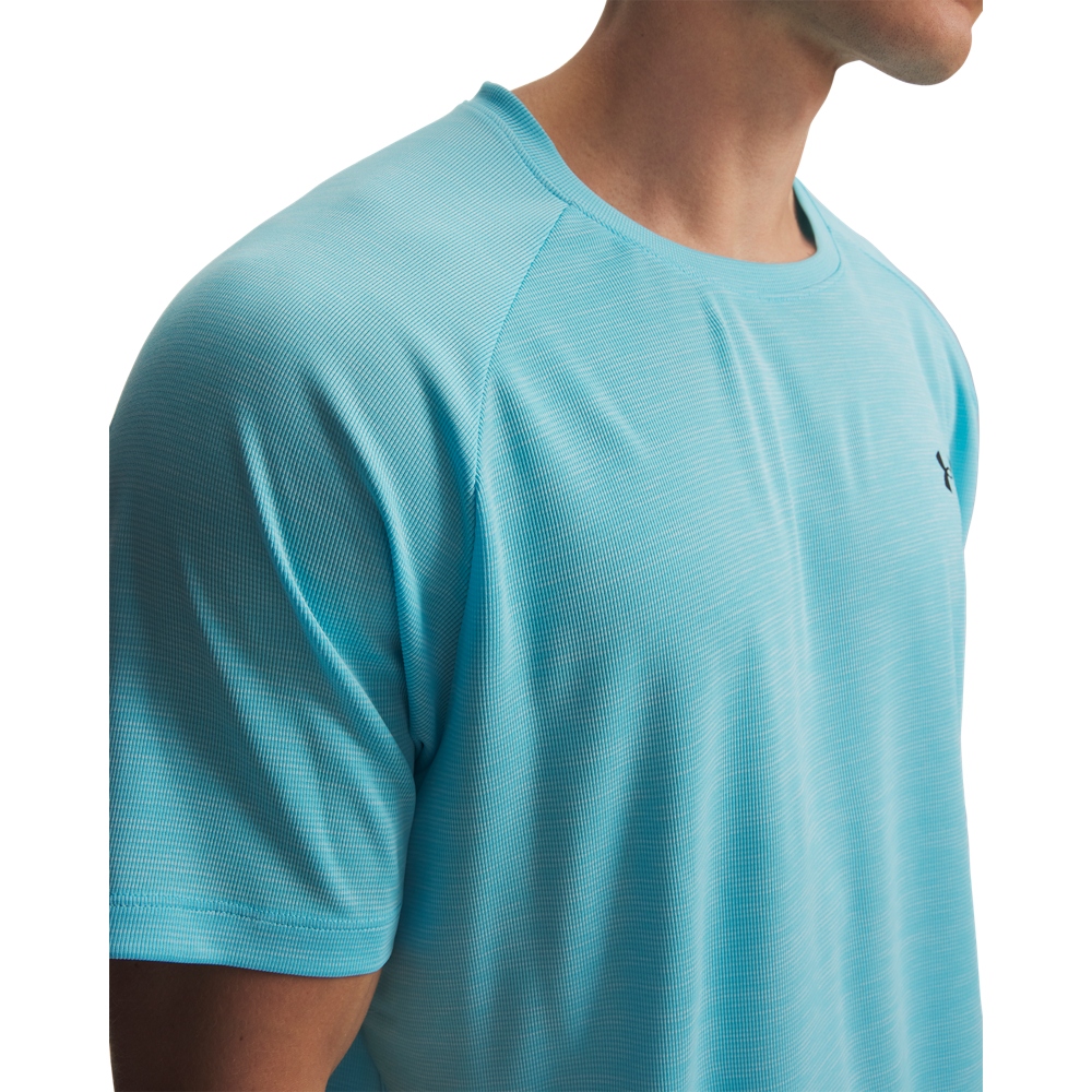 Tričko Ua Tech Textured Světle Modré XXL Under AW26