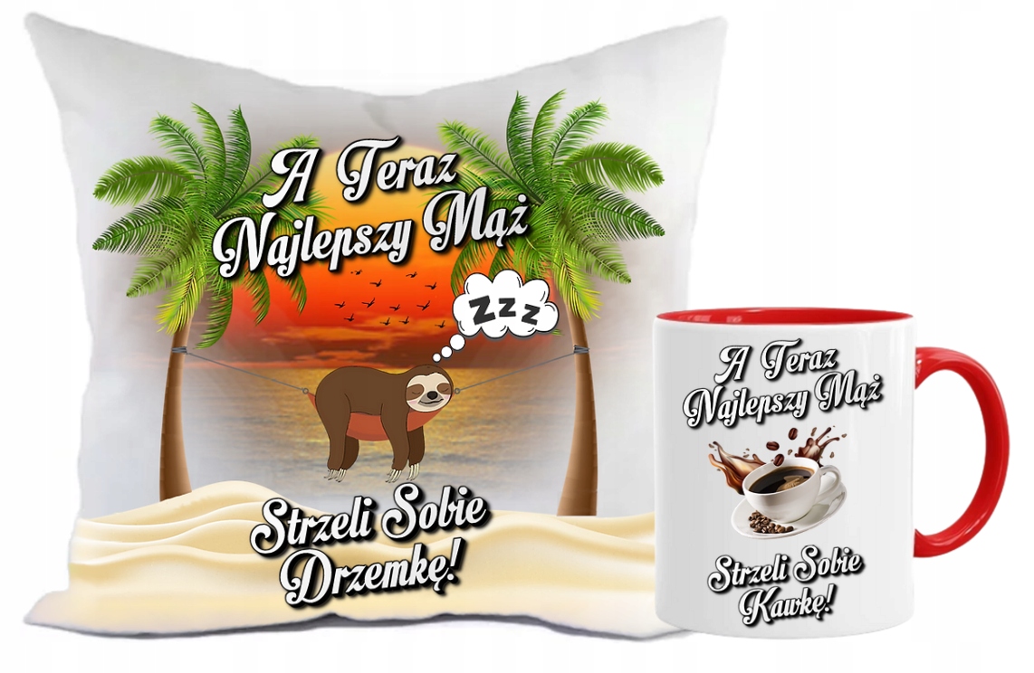 

Zestaw Poduszka Kubek Dla Męża