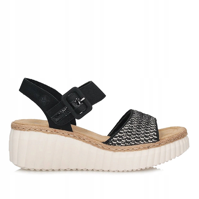 Pohodlné dámské sandály na klínku Rieker 69176-00