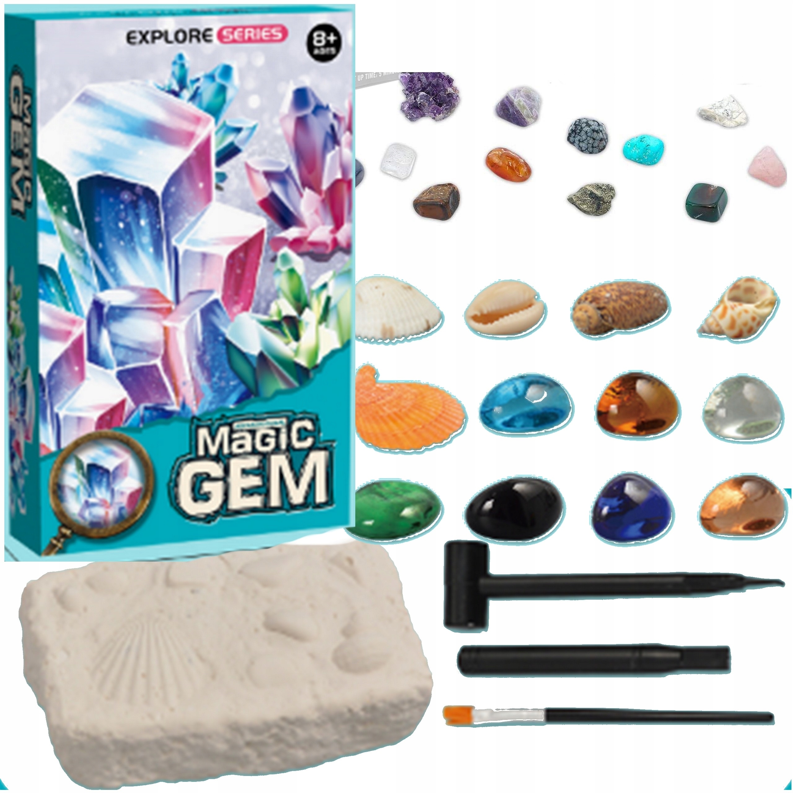 WYKOPALISKA KOPALNIA KRYSZTAŁÓW DIAMENTÓW ZABAWKA ARCHEOLOG ARCHEOLOGICZNE