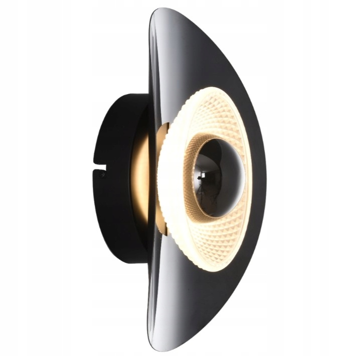 Nástenná nástenná lampa Led čierna do obývacej izby, spálne, predsiene Diop