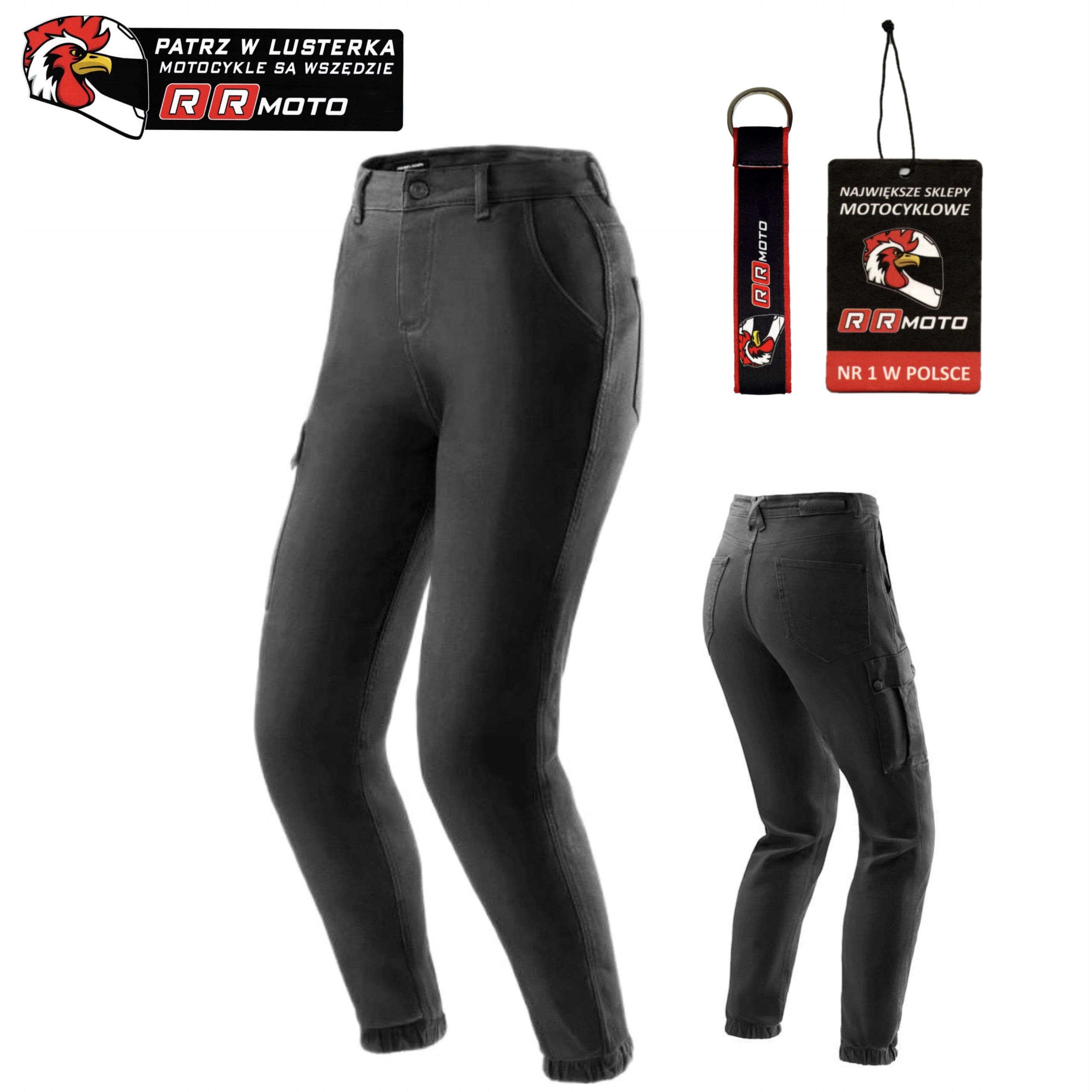 Dámske motocyklové džínsy Rebelhorn Faster Lady Black čierne Darčeky