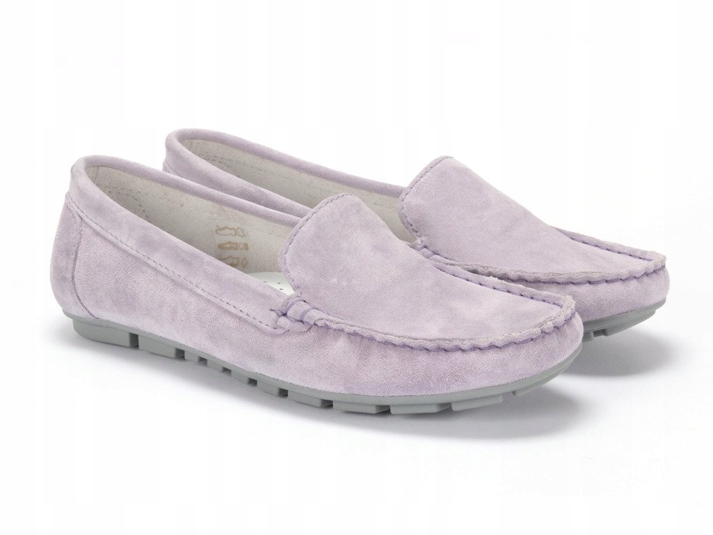 DOMENO Liliowe mokasyny damskie SOFIA Marka inna