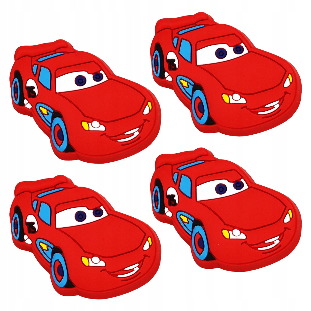 4x GAŁKA DO MEBLI DZIECIĘCYCH SAMOCHÓD WYŚCIGOWY