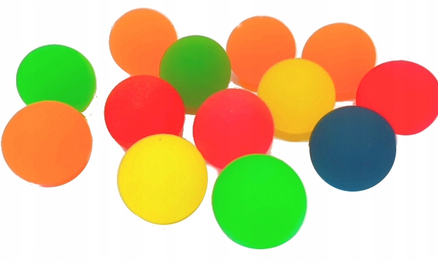 PIŁECZKA KAUCZUKOWA PIŁKA KAUCZUK KOLOROWA 3 CM