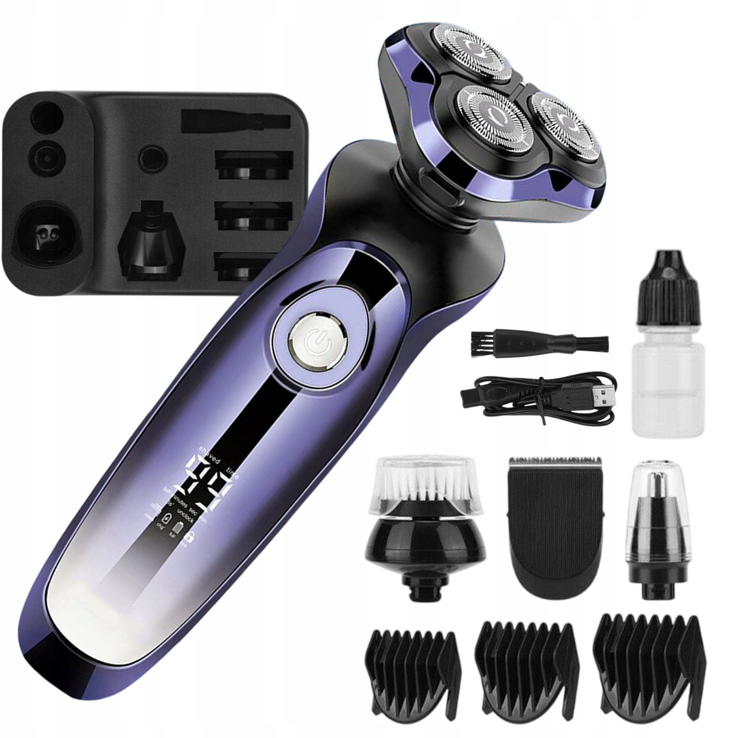 Set Elektrický Holicí Strojek 5V1 Pánský Holicí Strojek