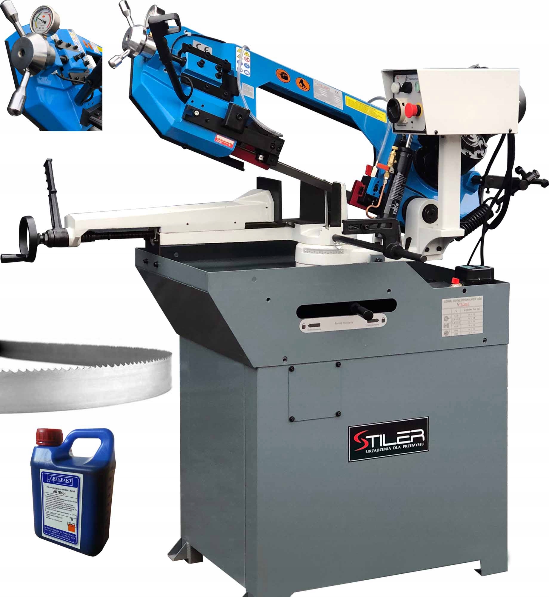 Pásová Pila Stiler BS260G Řezačka Kovových Trubek Profilů Tenzometr 1 Pila