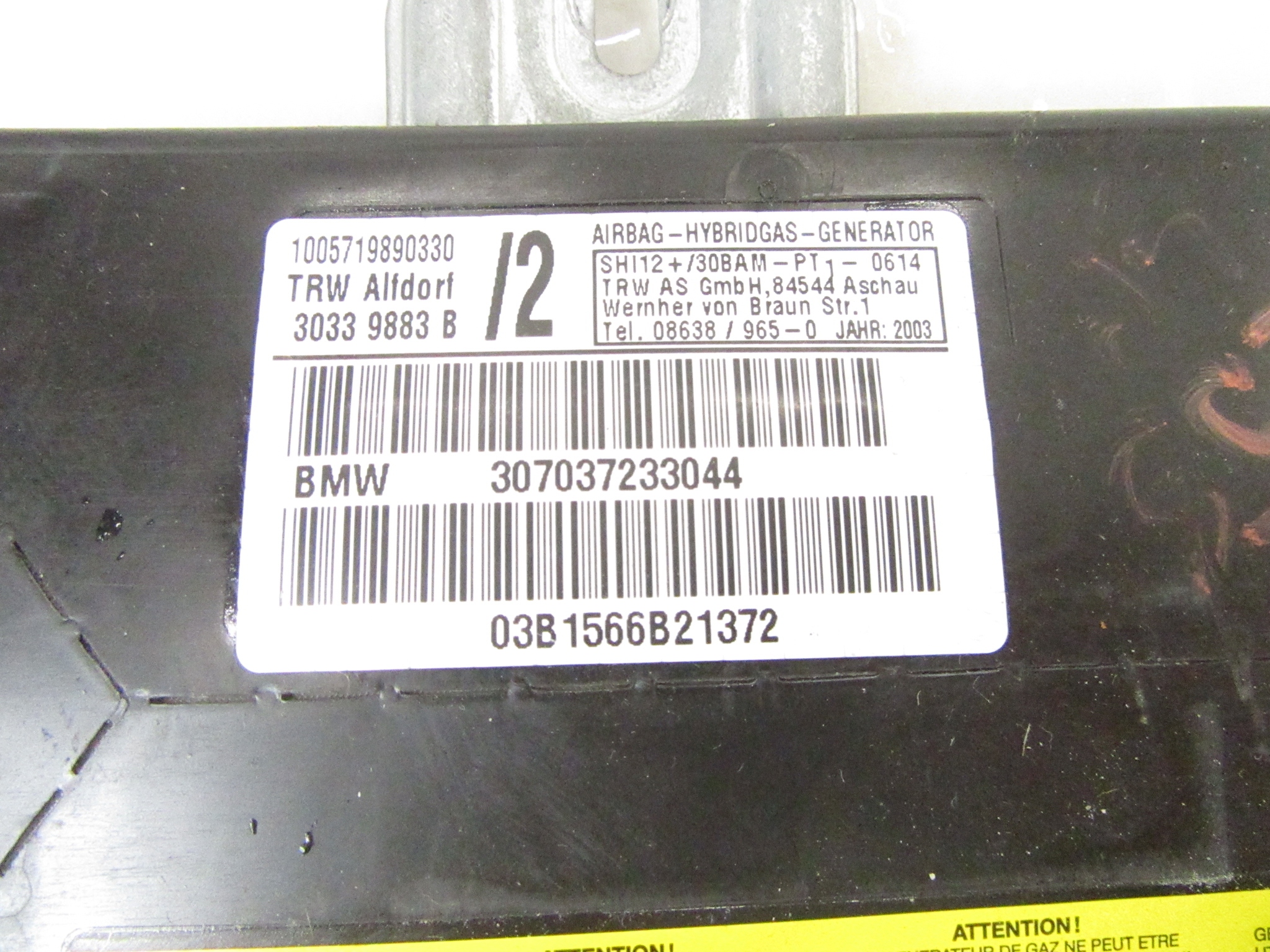 airbag cover airbag left left front BMW e46 COUPE CABRIO e53 X5