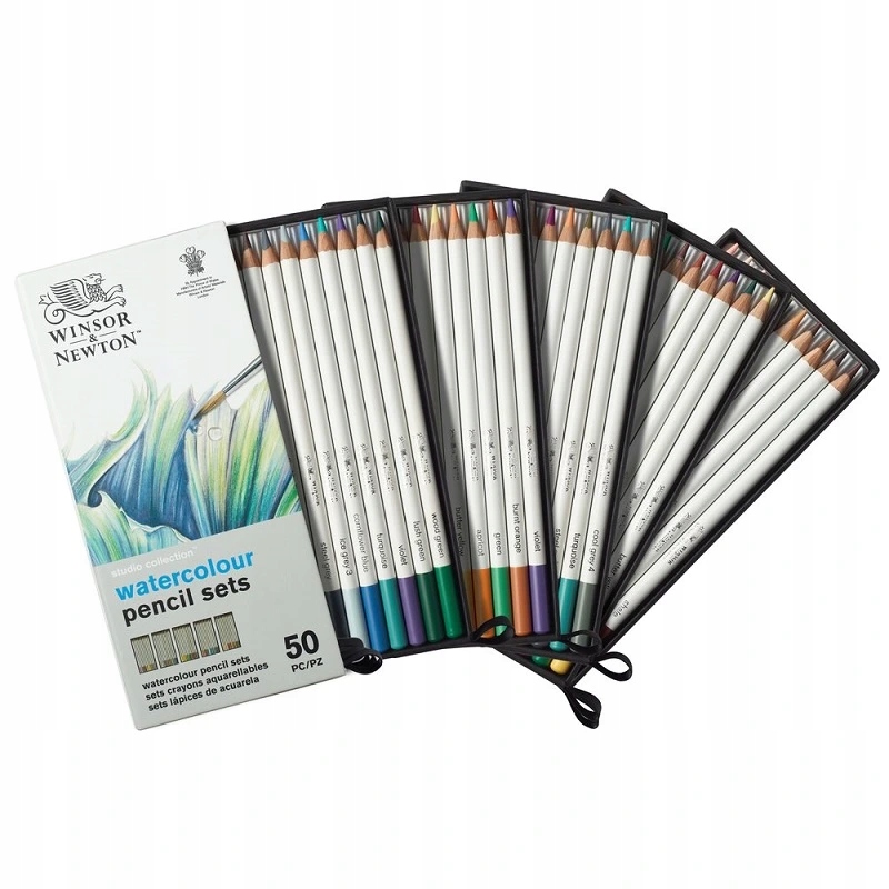 Akvarelové pastelky Winsor & Newton, 50ks Complete Collection
