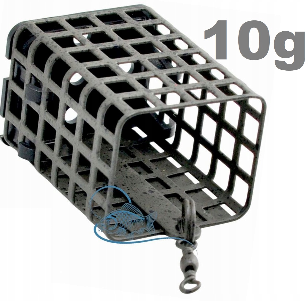 10g Koszyk Zanętowy Prostokątny Z Dnem Powłoka Camo Kpb 25x30x37mm