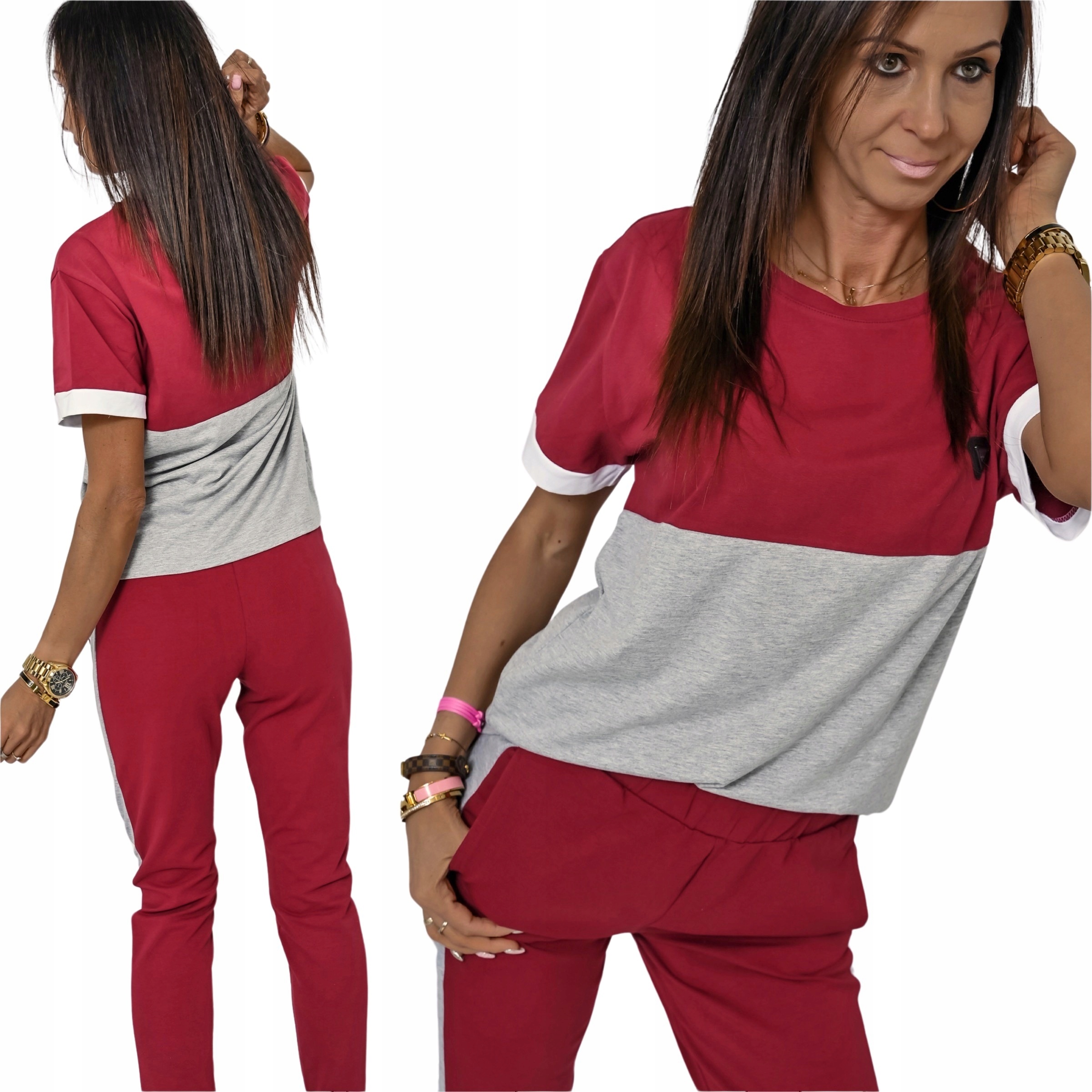 Stylowy Wiosenny Komplet Dresowy WZ.1 L