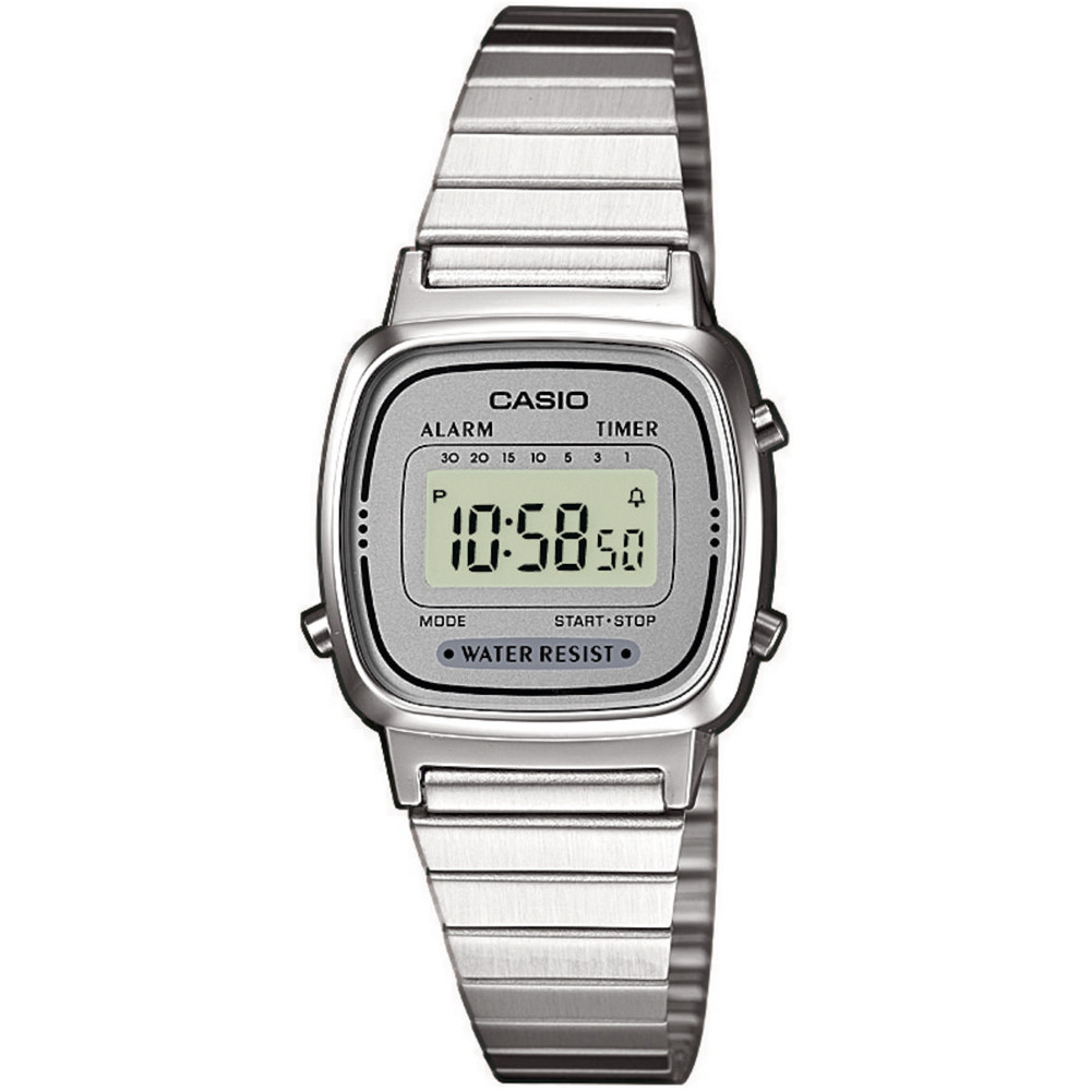 Hodinky Casio Vintage LA670WEA-7EF stříbrné