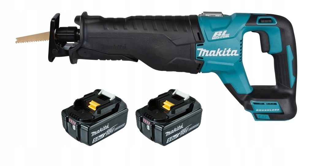 Makita Aku Piła Szablasta Posuwowa Lisi Ogon Lxt 18V 2x5Ah BL1850 DJR187Z