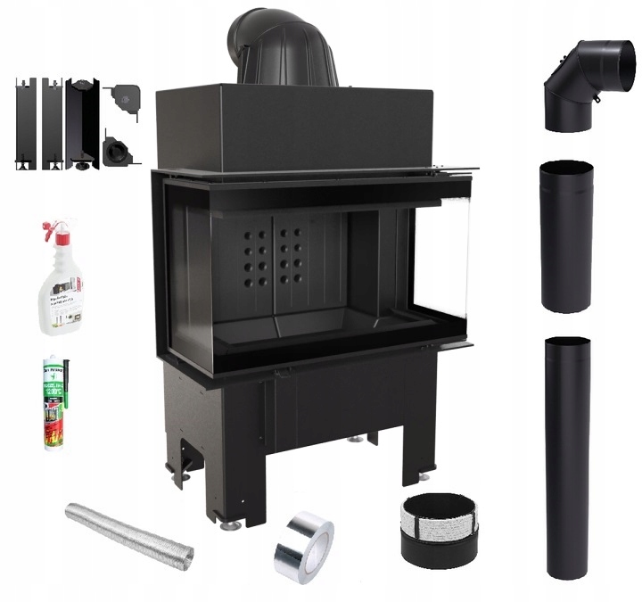 Krbová Vložka 3 skla Nbc 7 Levá Pravá Černá Sada