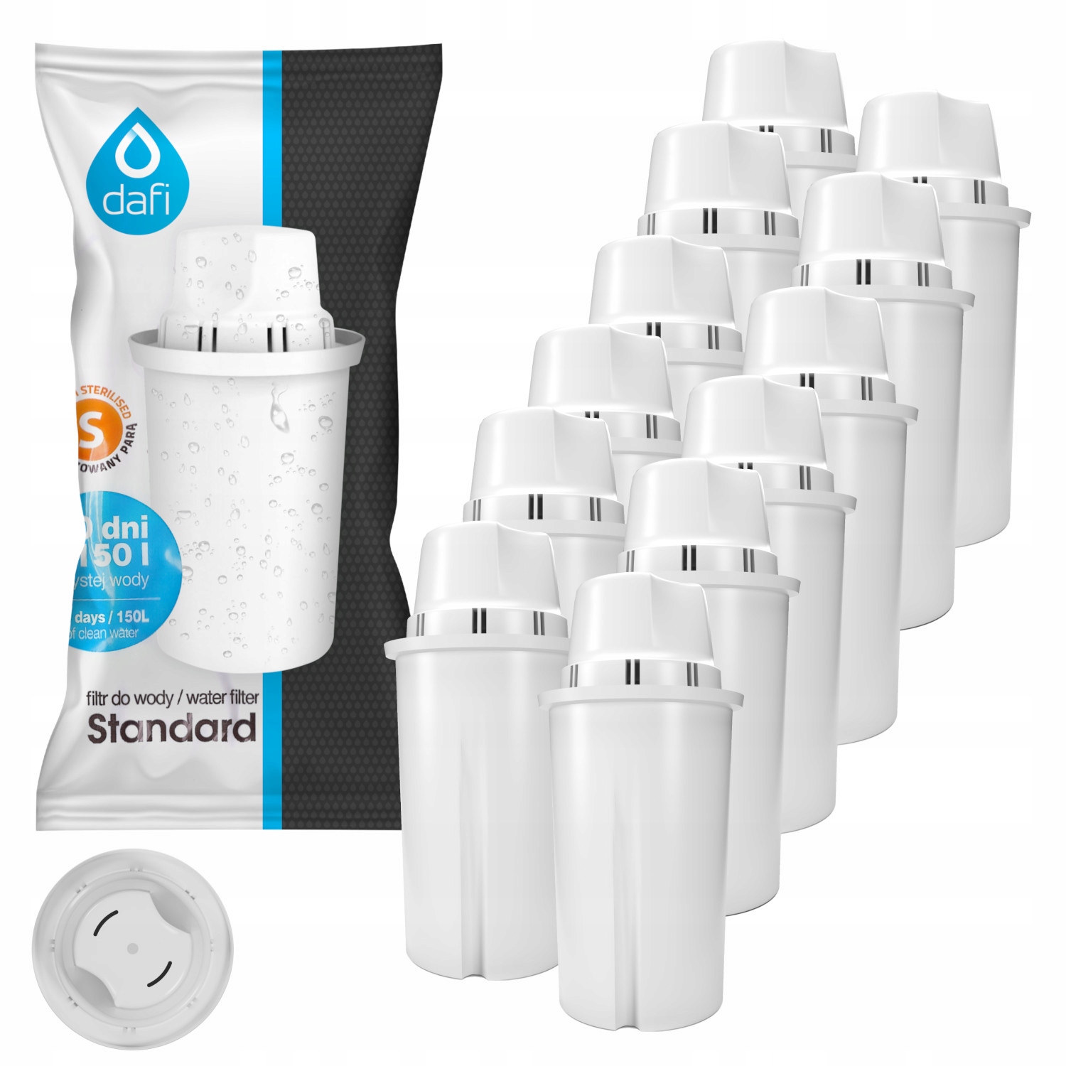 Filtr do dzbanka Dafi Classic - 12 szt Kod producenta FILTR WKŁAD DAFI CLASSIC 12 SZTUK DO DZBANKA