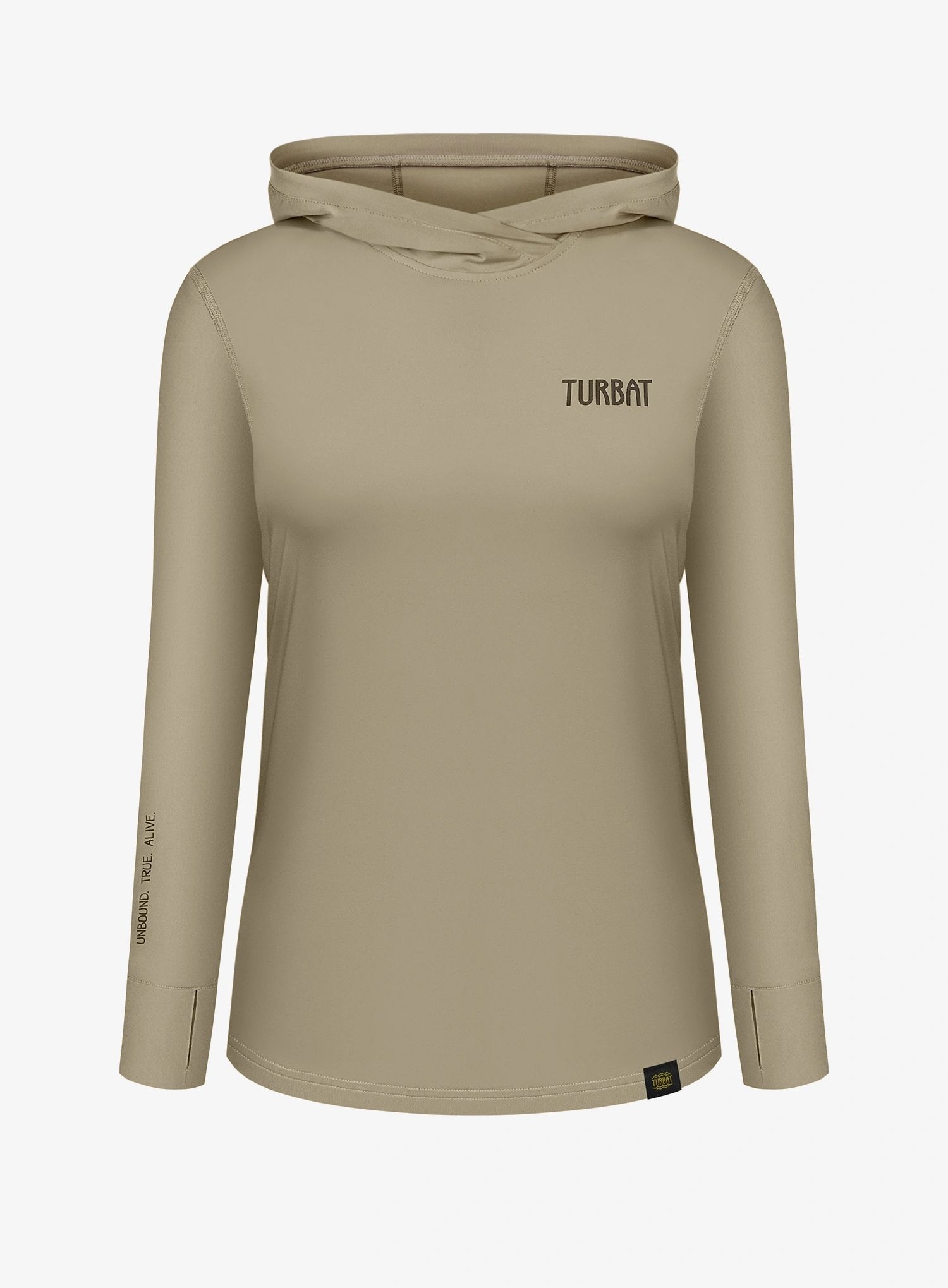 Bluza termoaktywna damska Turbat Hike Lite Ls Hood Thermo T-Shirt sand L