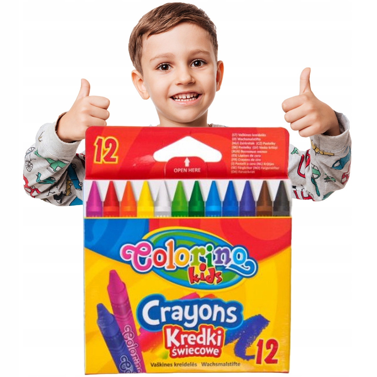 

Colorino Kredki Świecowe Dla Dzieci 12kol.