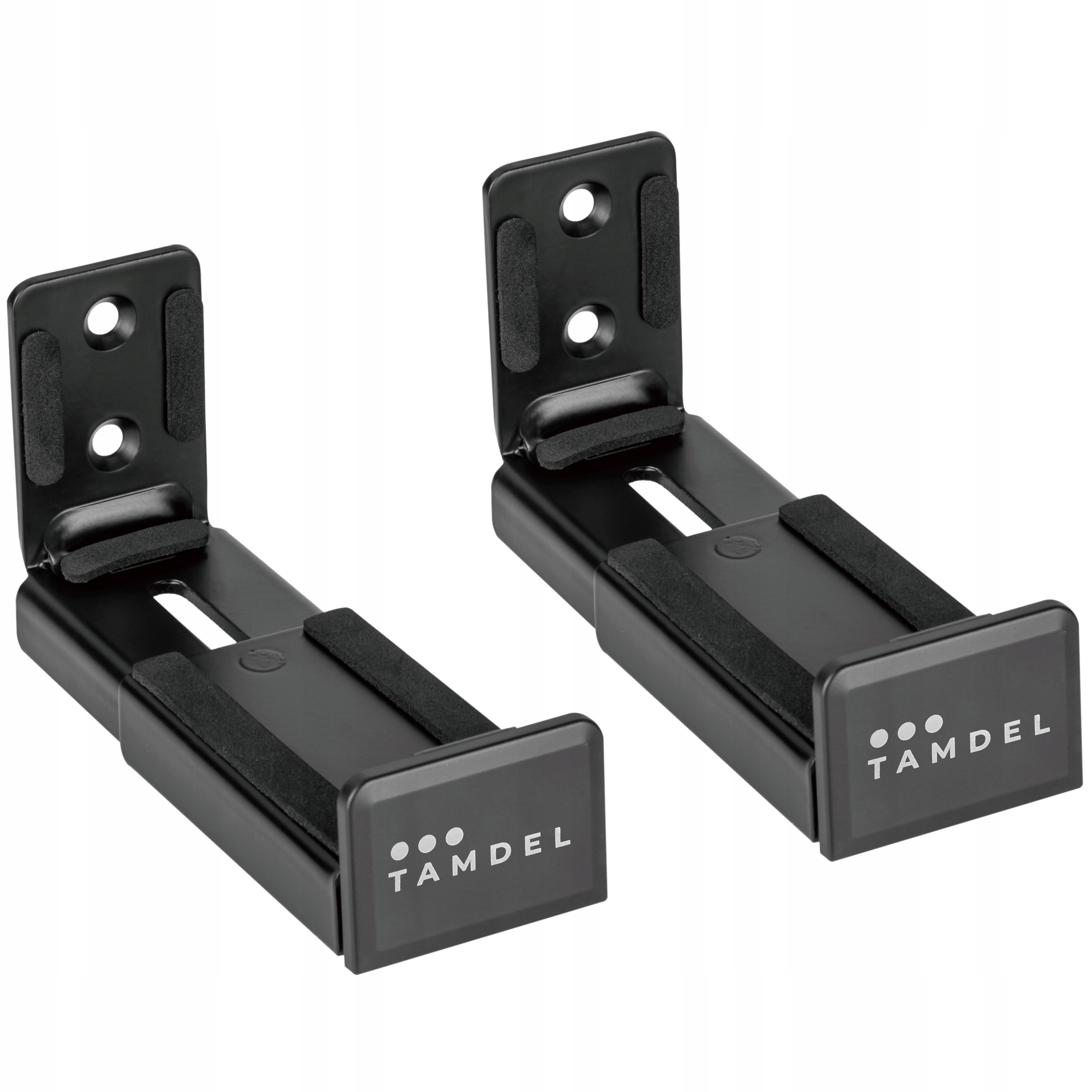 Uchwyty ścienne na soundbar Uniwersalne Regulacja 90–154 mm do 15 kg 2 szt.