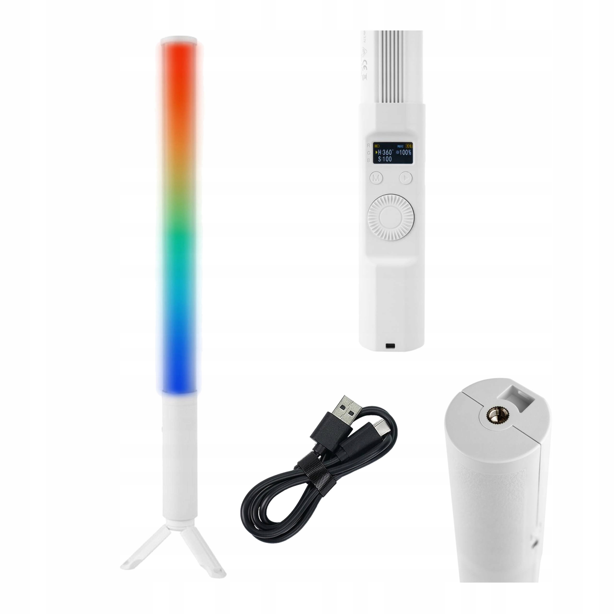 Lampa Led Studyjna Rgb Miecz Świetlny Mitoya Statyw 2500-9900K Bt 10W