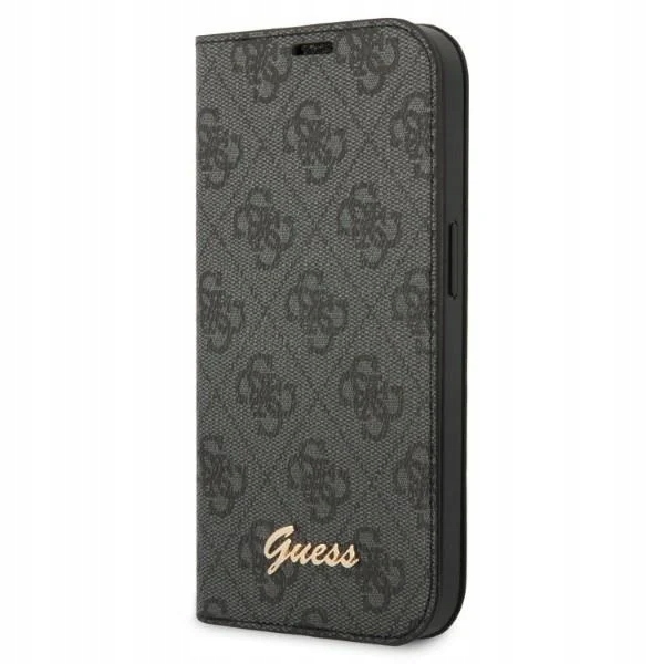 Pouzdro Guess GUBKP14XHG4SHK pro Apple iPhone 14 Pro Max černá/černá kniha 4G Vint