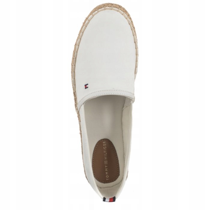 Obuwie Espadryle Tommy Hilfiger Basic Flat Espadrille Ecru FW0FW06497 Marka Tommy Hilfiger
