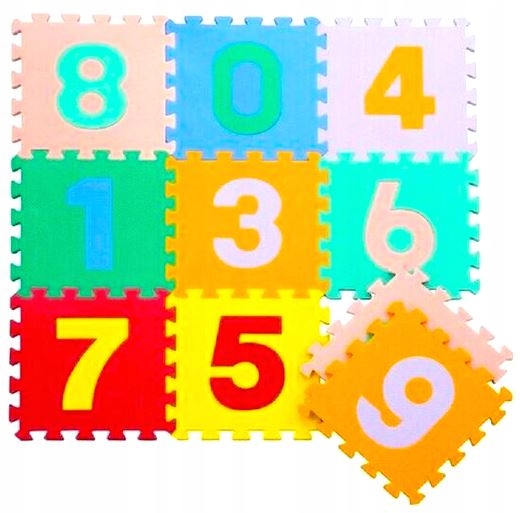 

Puzzle Piankowe Puzzle Cyfry 30x30cm 10 cyfr