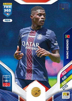 2026 Panini Adrenalyn XL Fifa 365 PAS4 Nuno Mendes