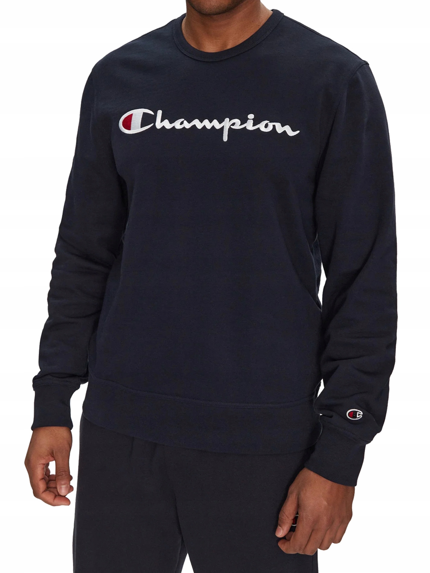 pánská mikina Champion 220727-BS501 bez kapuce, modrá, bavlněná, velikost L