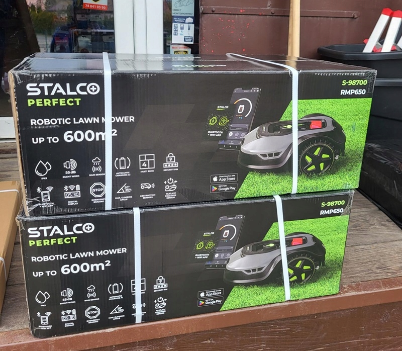 ROBOT KOSZĄCY KOSIARKA AUTOMATYCZNA INTELIGENTNY 600m2 S-98700 Średni czas pracy 90 min