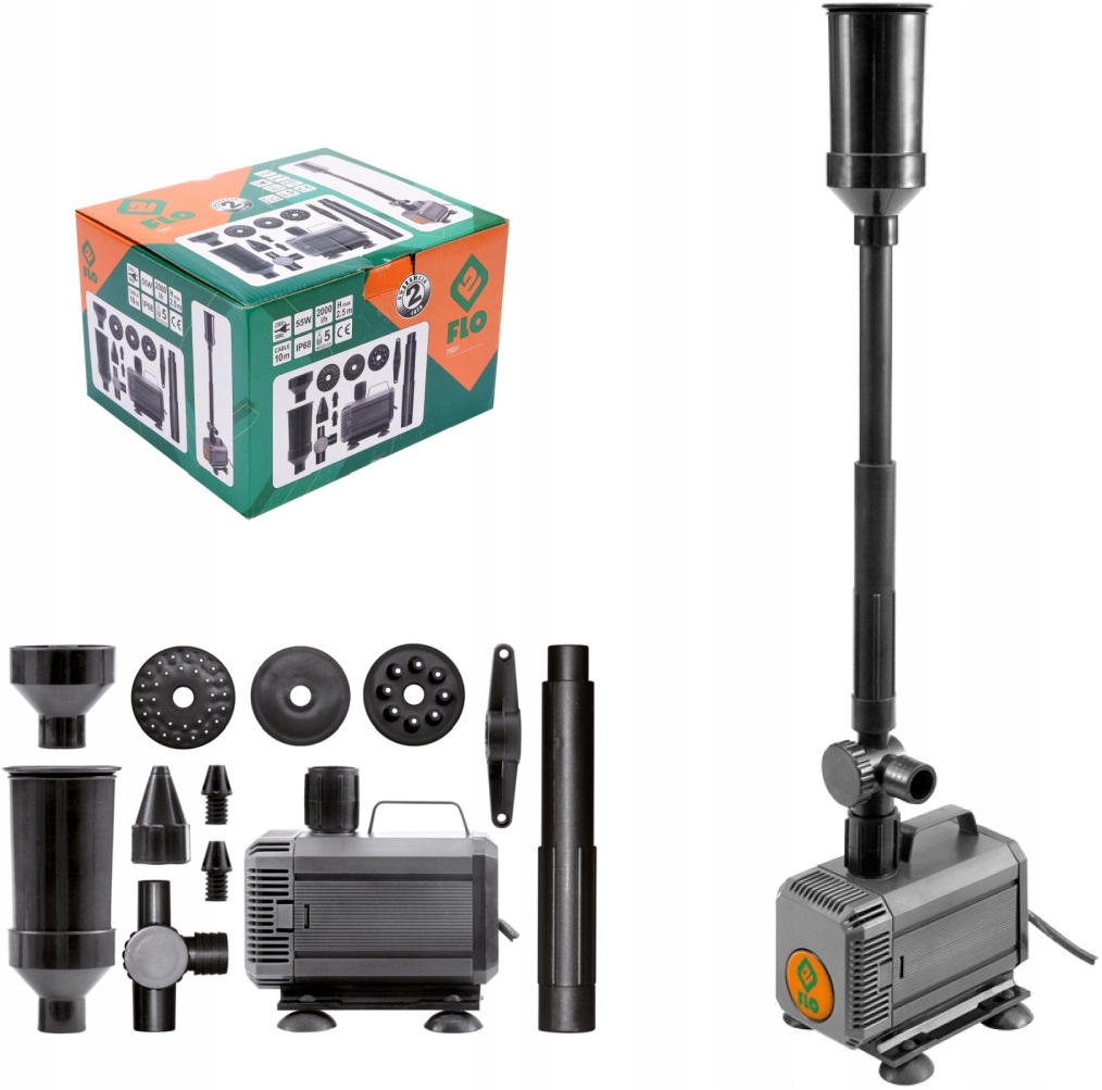 

Pompa Fontannowa Ogrodowa 55w 2000 l/h 79931 Flo