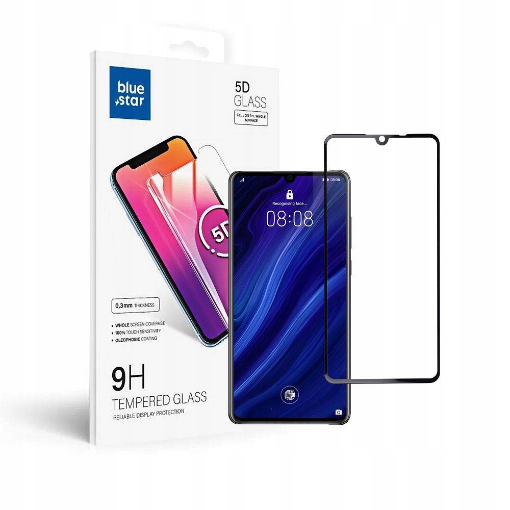 Szkło hartowane Blue Star 5D do Huawei P30 (full glue/case friendly)