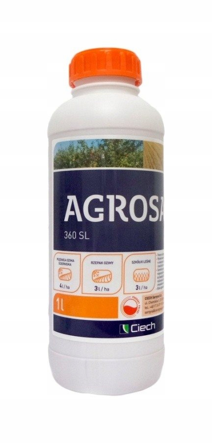 

Agrosar 360 Sl 1L - Herbicyd Glifosat na Chwasty