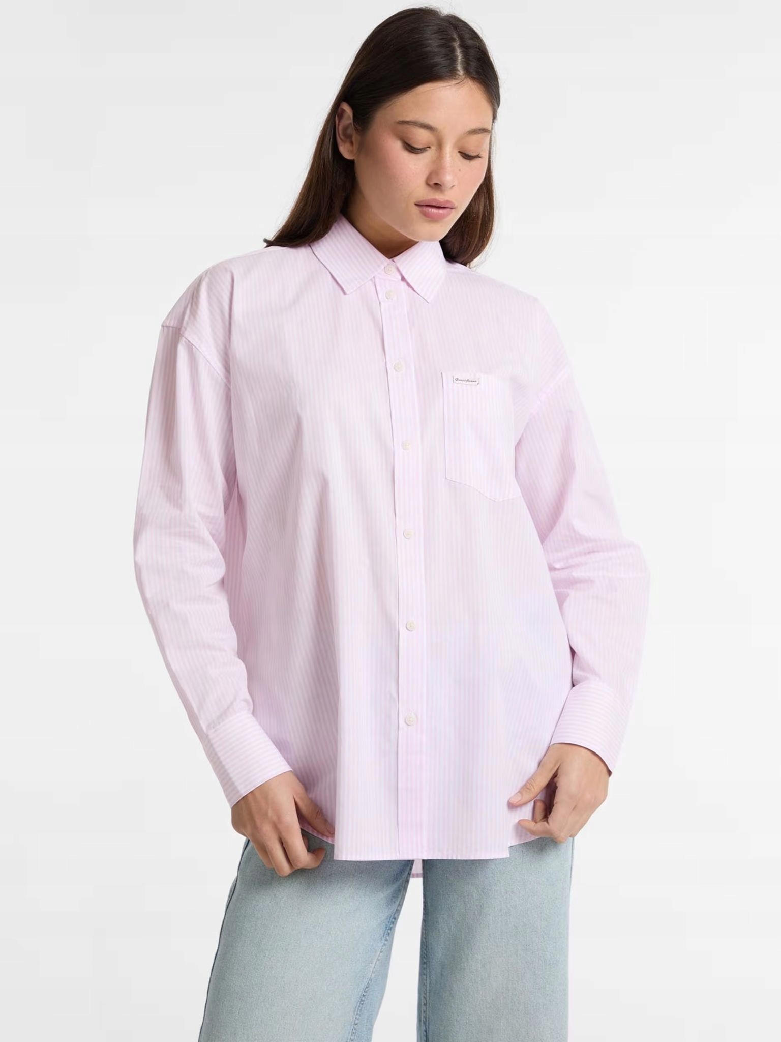 Dámská košile Guess Jeans W5RH94 WGZ11 růžová L