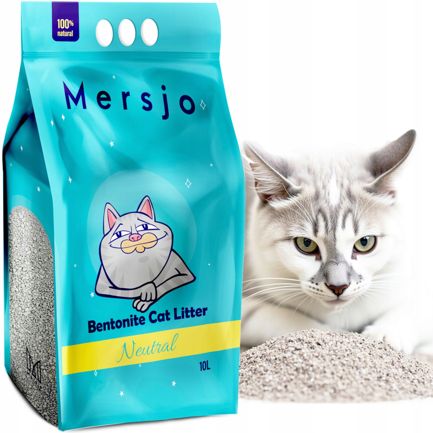 Levně 2x Mersjo Bentonitový neutrální 10 L