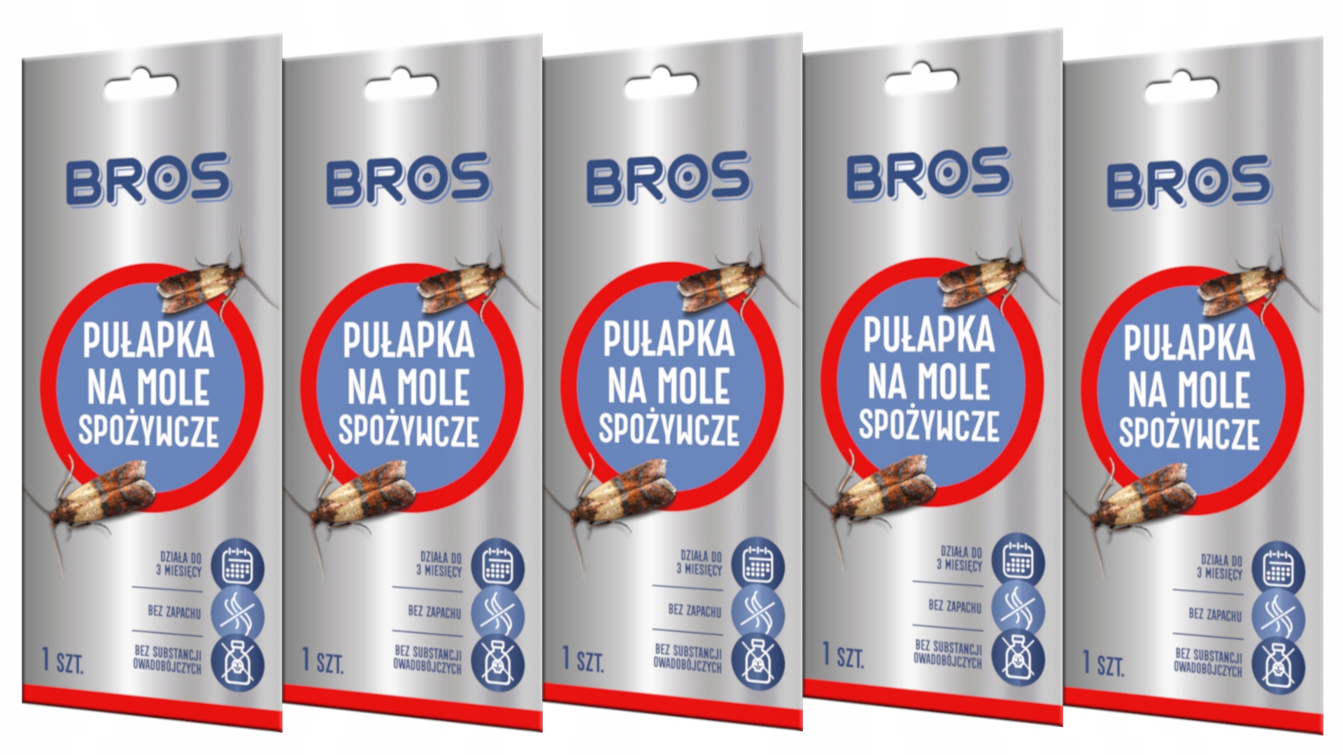 

Bros Lep Pułapka Na Mole Spożywcze X 5SZT