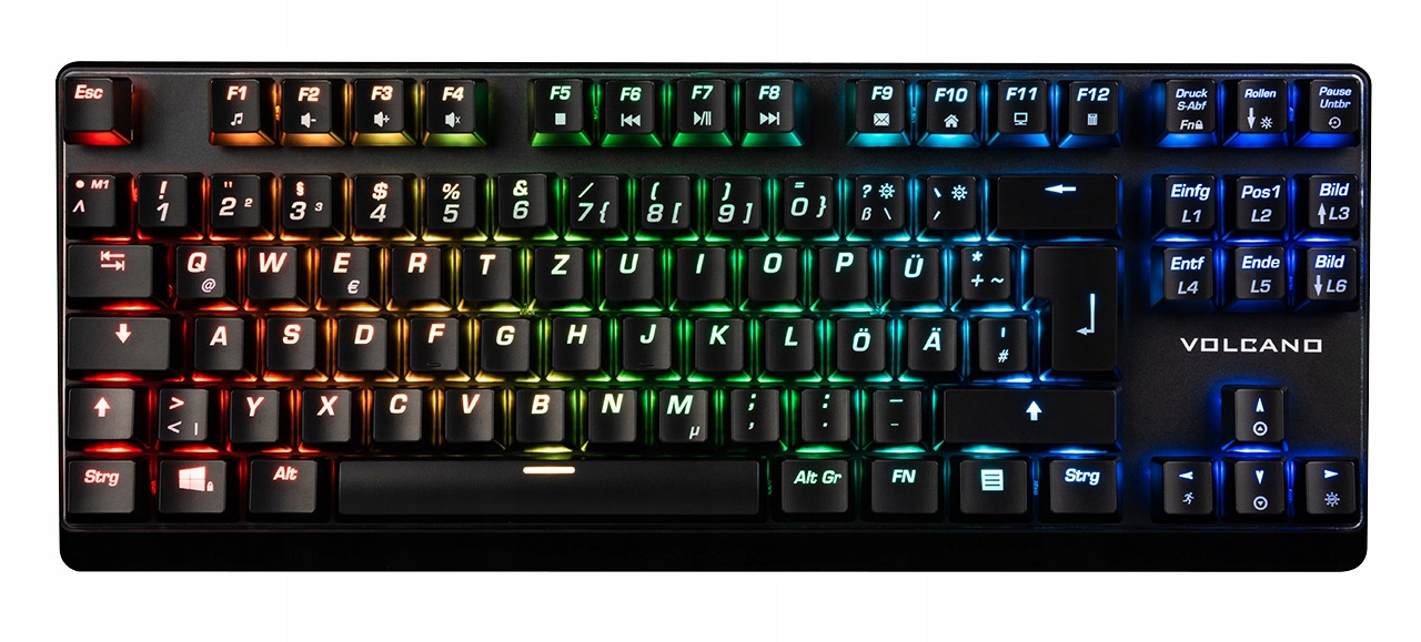 Klawiatura gamingowa Modecom Volcano Lanparty Plus Rgb Outemu Brown Qwertz