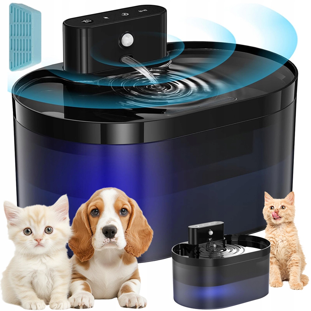 Levně Napáječka Automatická Napáječka Fontána Pro Kočky Psa 2,2 L Miska Filtr