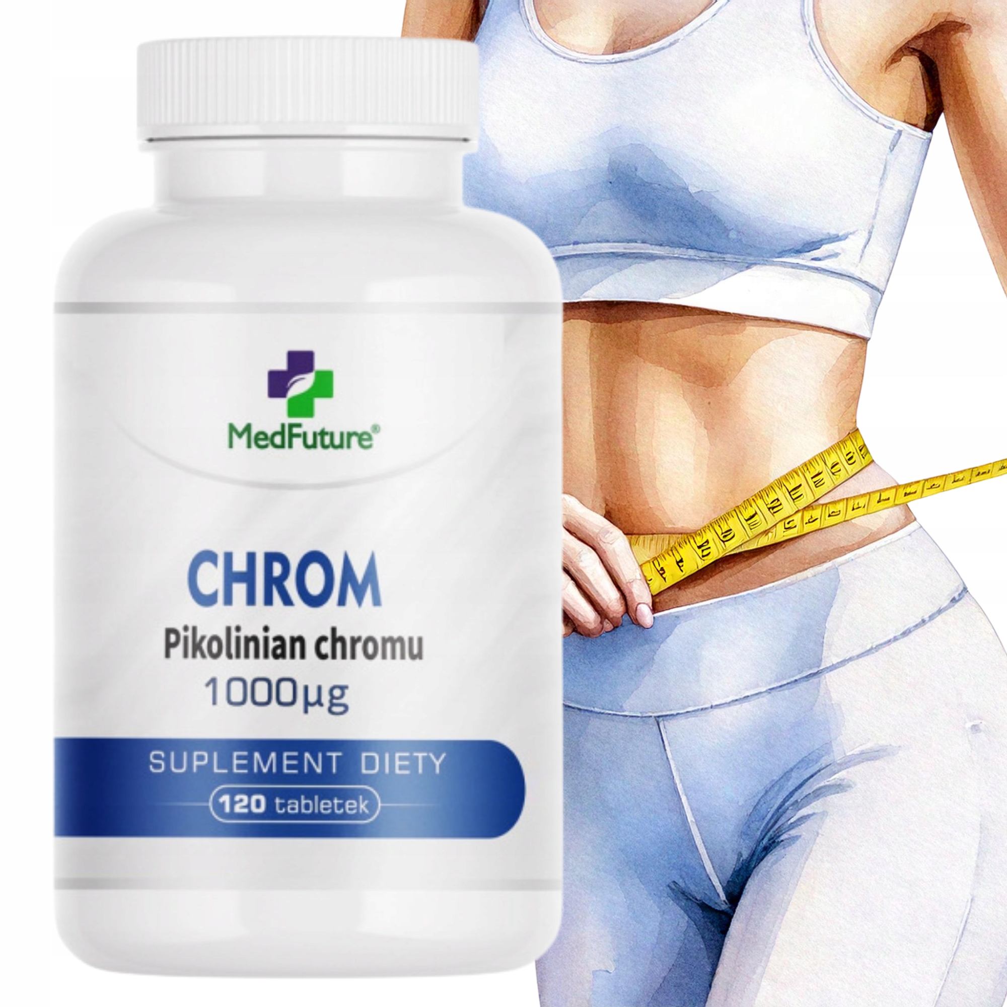 Chrom Chromium 1000 mcq Skuteczne, Naturalne i Szybsze odchudzanie