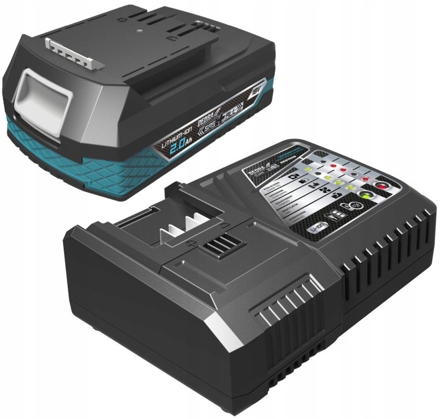 SZYBKA ŁADOWARKA DEDRA AKUMULATOR LI-ion 18V + 2Ah
