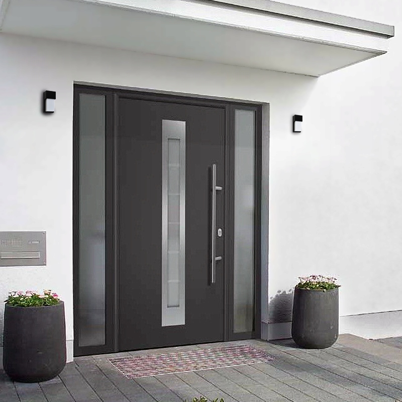 KINKIET ZEWNĘTRZNY LAMPA OGRODOWA ELEWACYJNA E27 Materiał dominujący aluminium