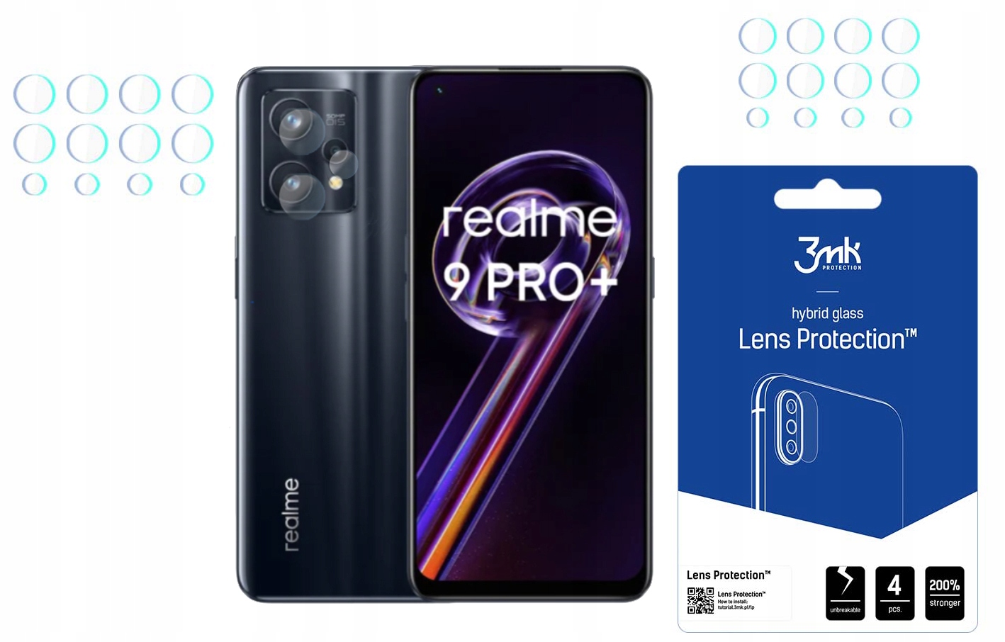 

3mk Szkło na Obiektyw Lens do Realme 9 Pro+