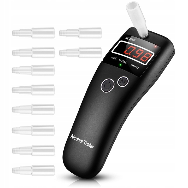 Прецизійний алкотестер калібрування 10x Мундштуки тестер